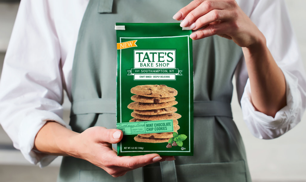 Tate's Mint Chocolate Chip Cookies