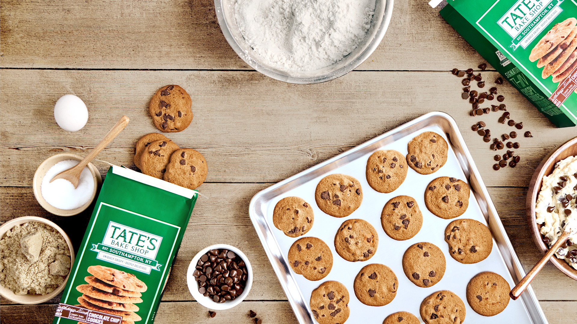Cookies on table
