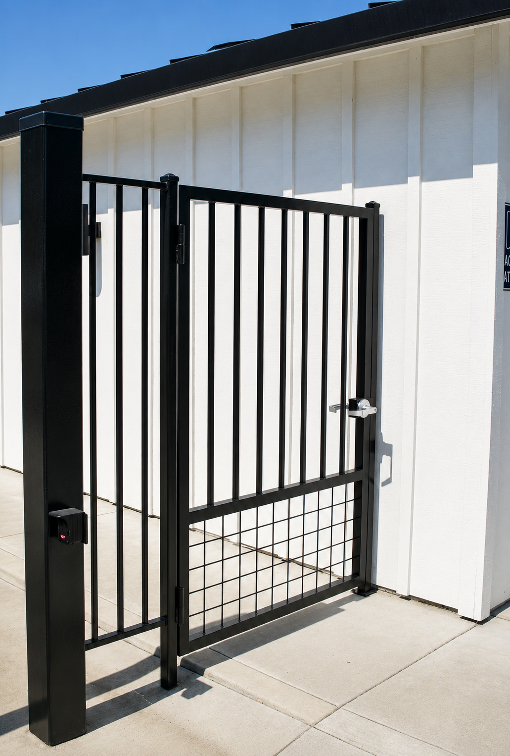 Commercial 14-Ft Swing Gate & Access Control