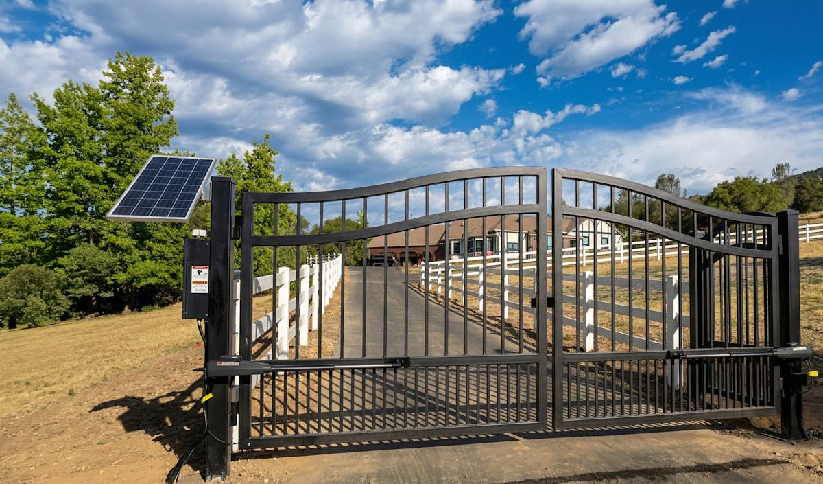 **Solar-Powered** Gate Access — Built for *California* Sun
