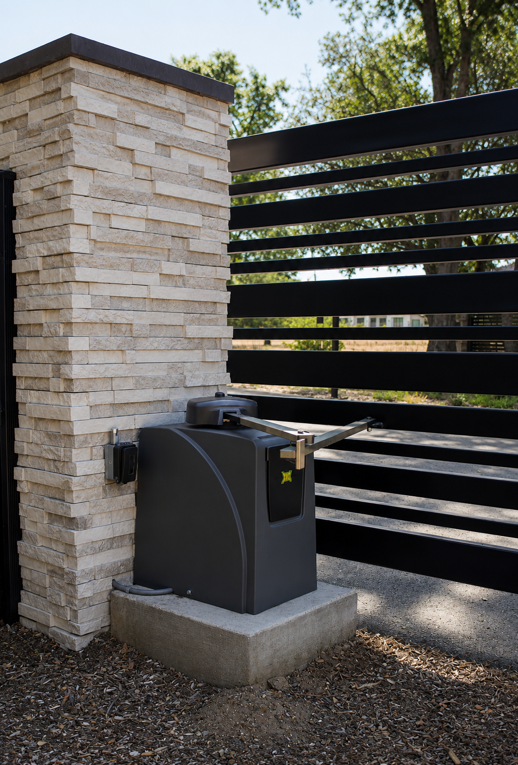 Custom Dual Swing Gate & Automation