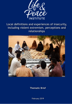 Local Definitions and experiences of insecurity, including violent extremism, perceptions and relationships  front cover