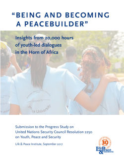 Being and Becoming a Peacebuilder front cover