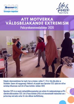 Att motverka våldsbejakande extremism: Policyrekommendationer 2020 front cover