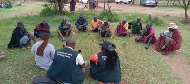 Meeting with elders from Karamoja in Moroto, Uganda