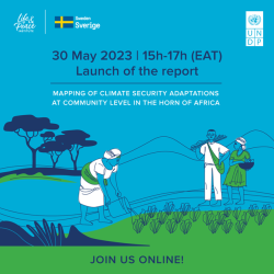 MAPPING OF CLIMATE SECURITY ADAPTATIONS AT COMMUNITY LEVEL IN THE HORN OF AFRICA front cover
