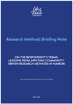 Research Methods Briefing Note front cover