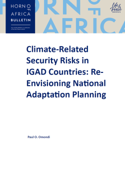 Climate-Related Security Risks in IGAD Countries: Re-Envisioning National Adaptation Planning front cover