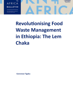 Revolutionising Food Waste Management in Ethiopia: The Lem Chaka front cover