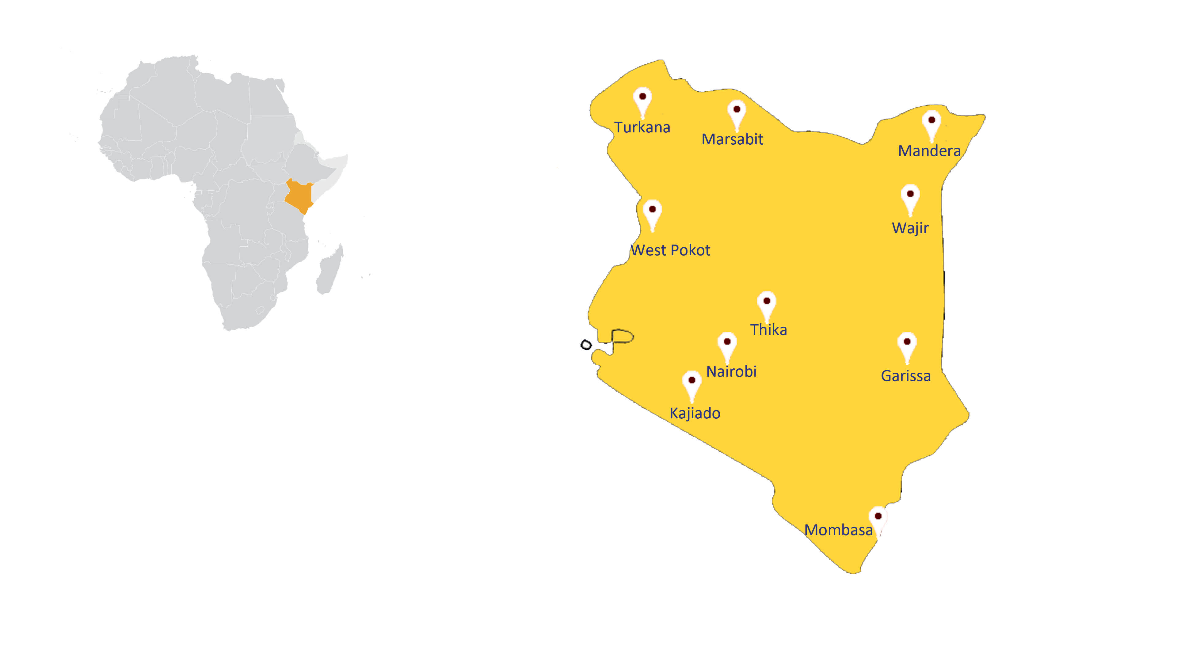 Map of Kenya 2025