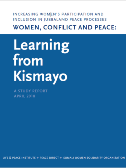 Women, Conflict and Peace front cover