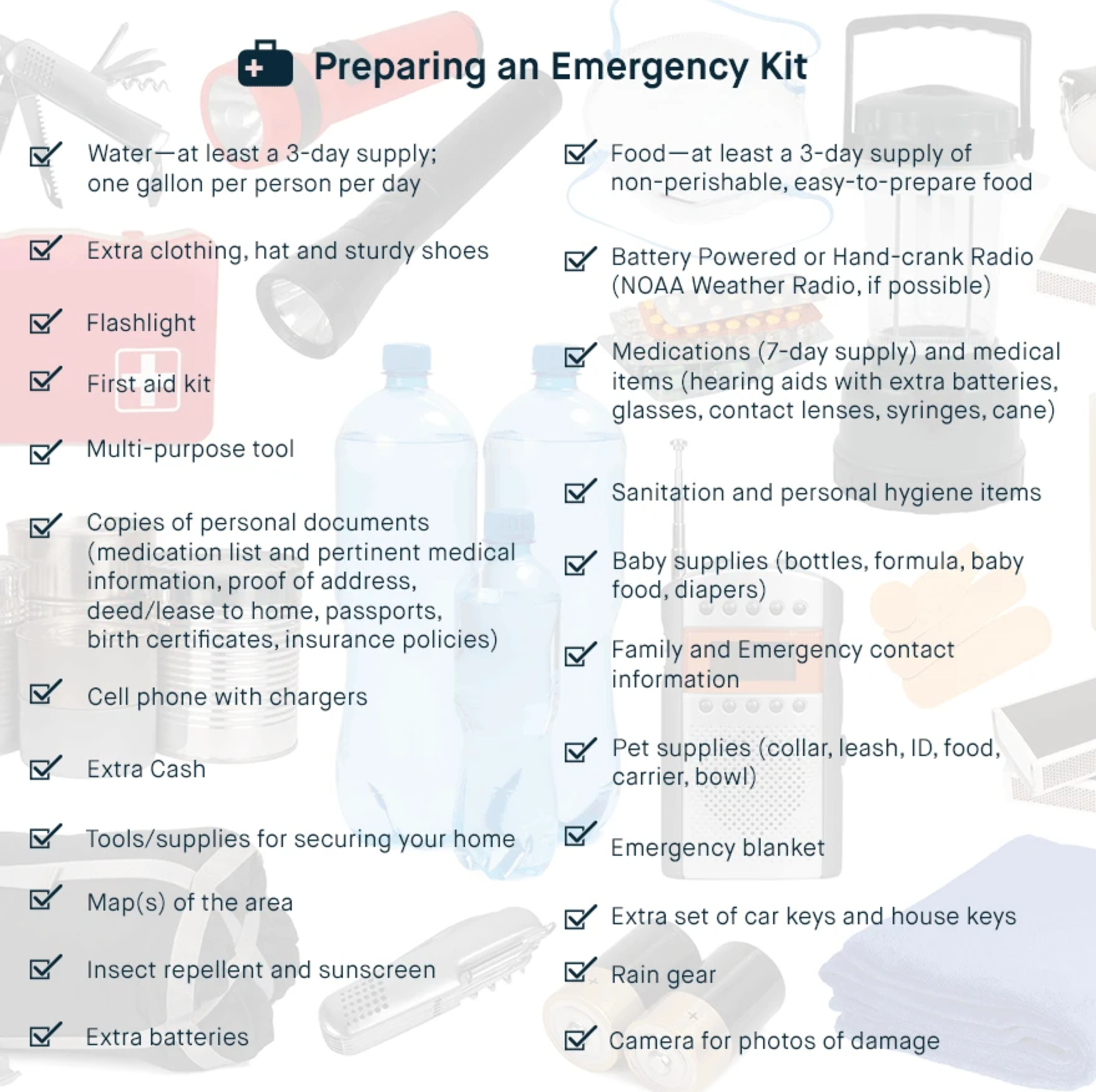 Preparing an Emergency Kit