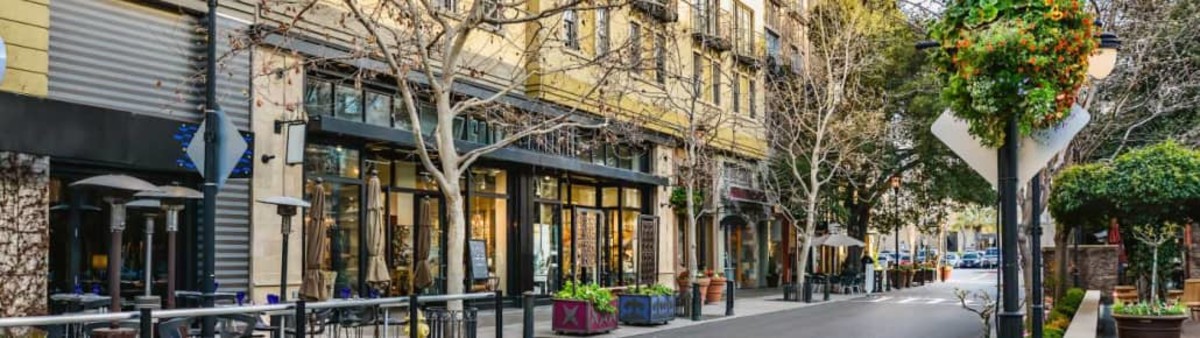 Street with shops
