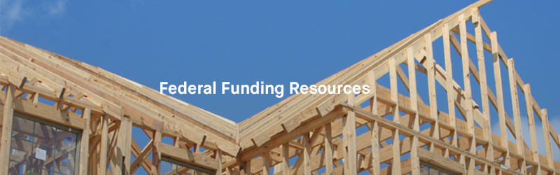 Federal Funding Resources Header: Image of home structure