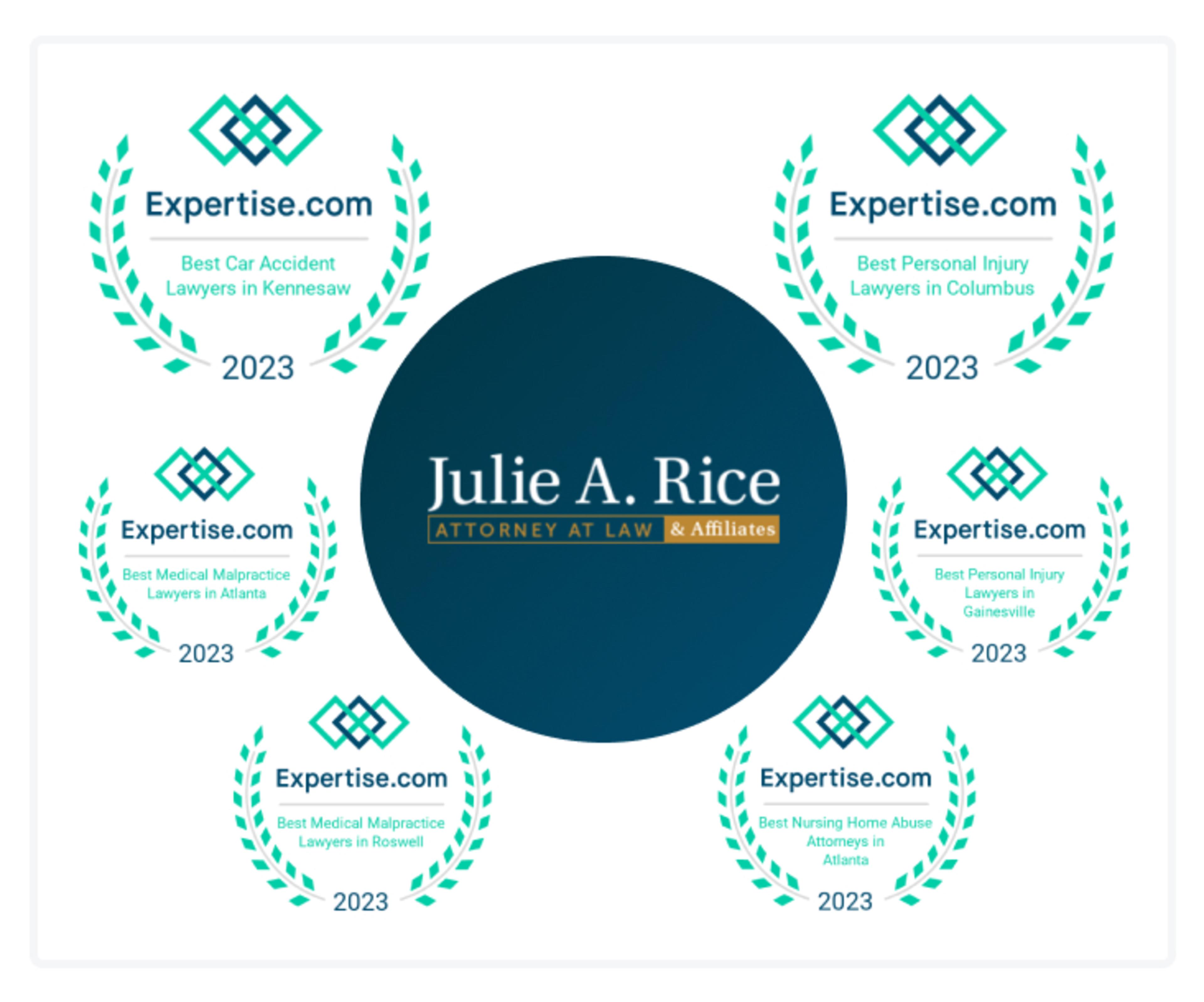 Julie A Rice Awards Car Accident Focus