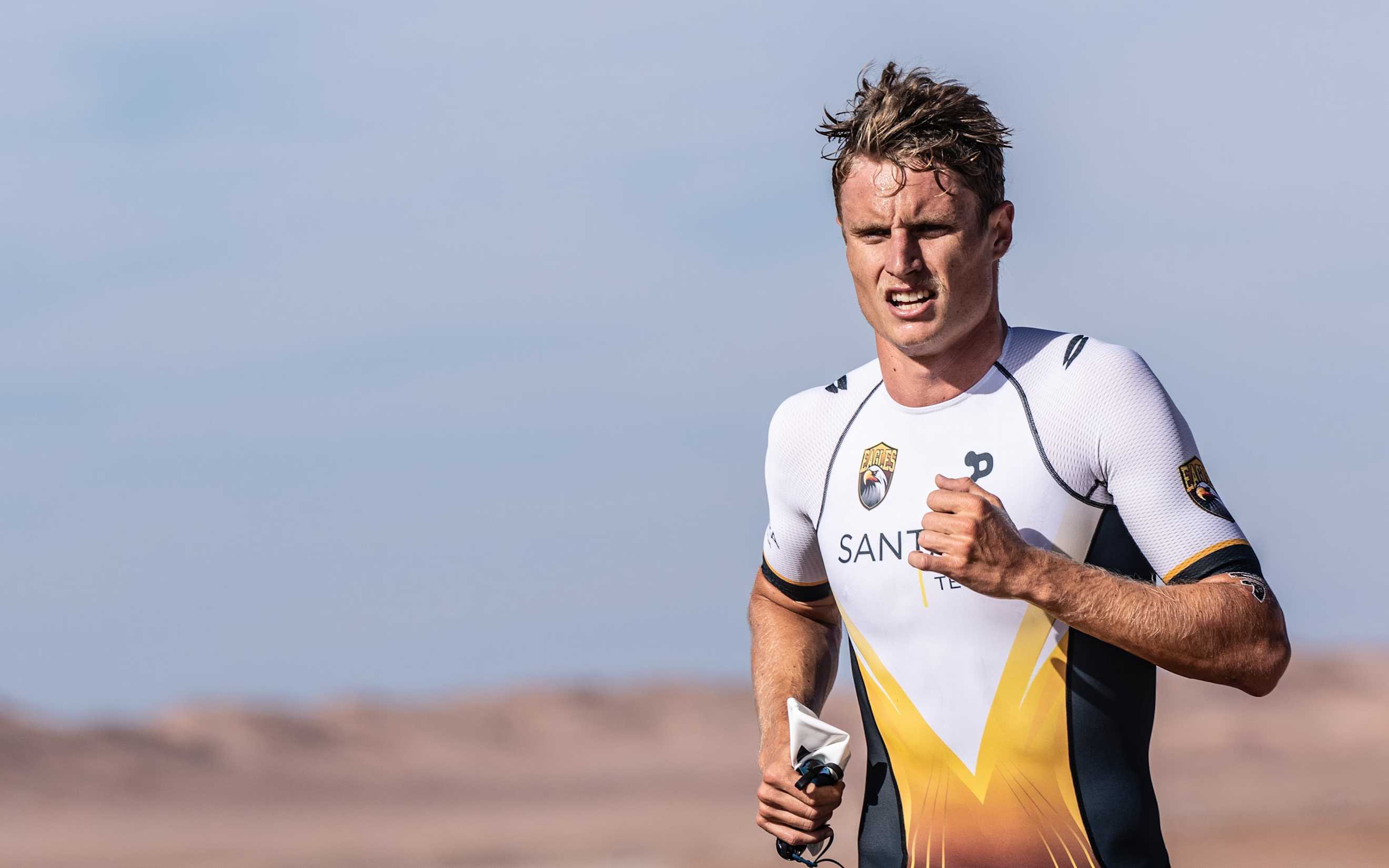 Matthew Hauser racing at supertri NEOM 2023