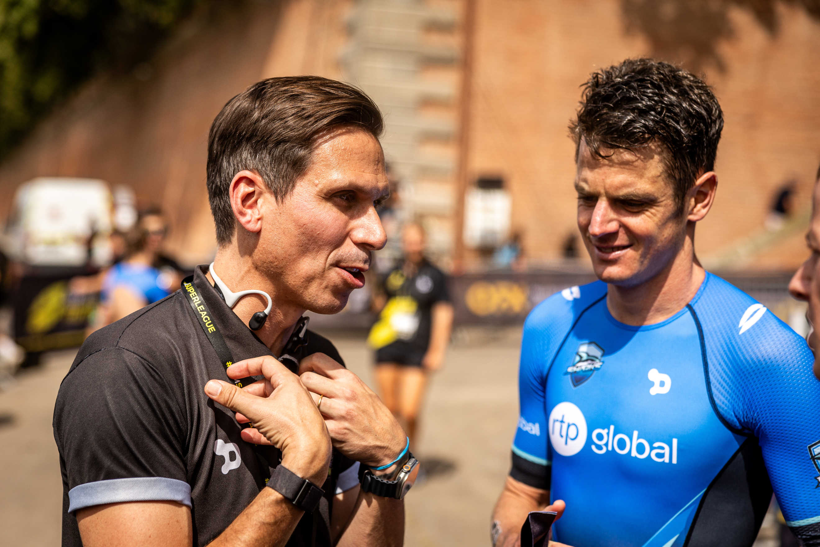 Michael Dhulst and Jonny Brownlee
