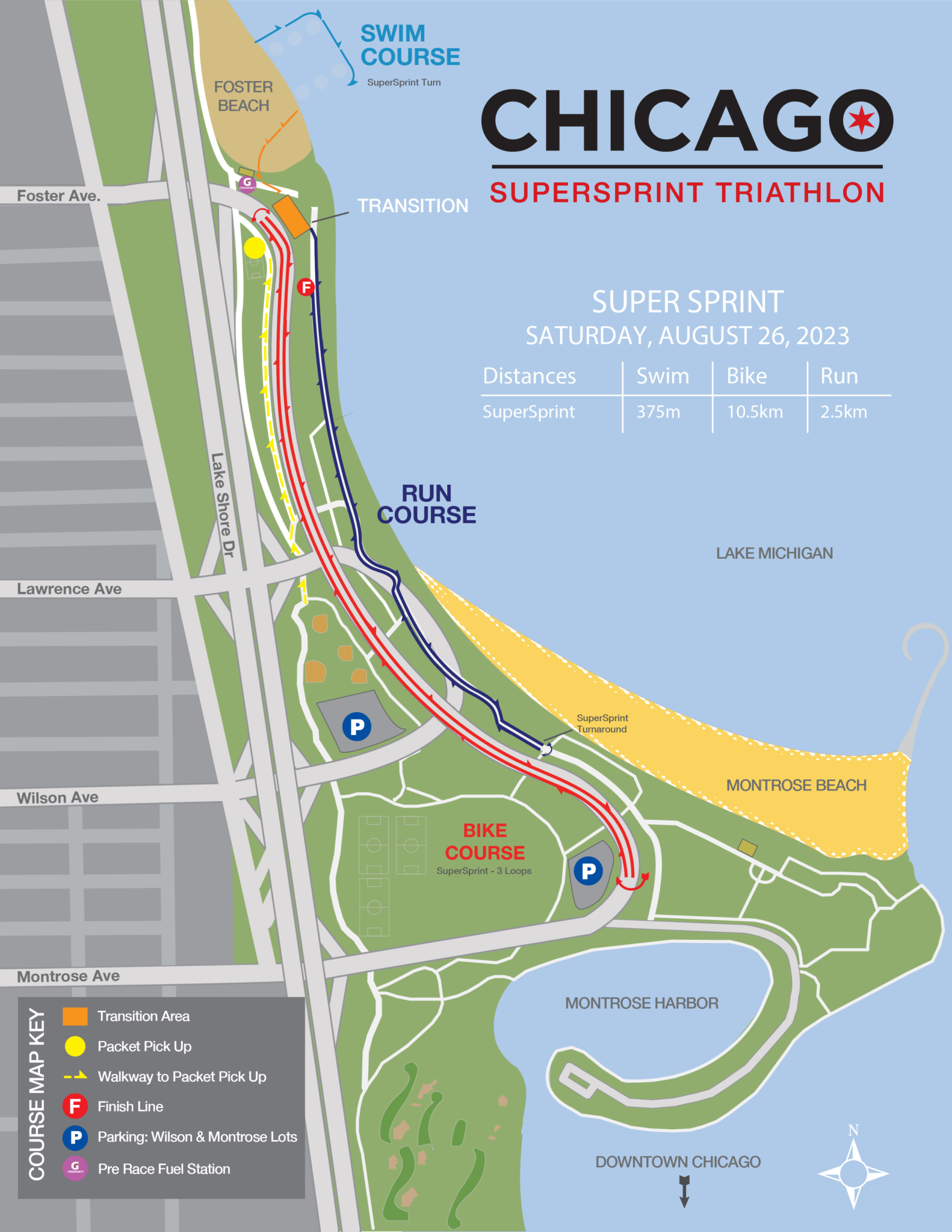 Chicago 2024 Supersprint Race Information   EVRD 2022 LT TRI CHI SuperSprint Course 1582x2048 