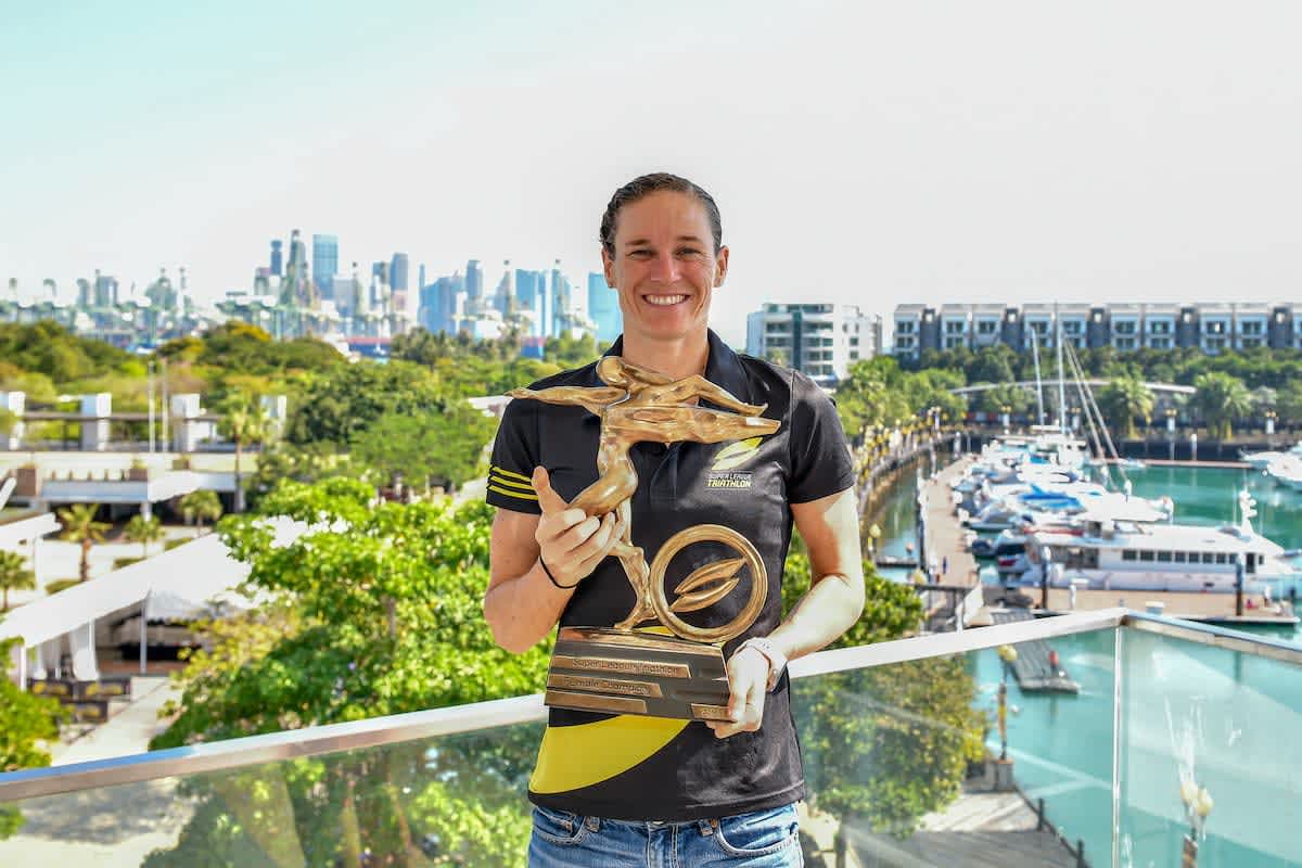 Katie Zaferes trophy