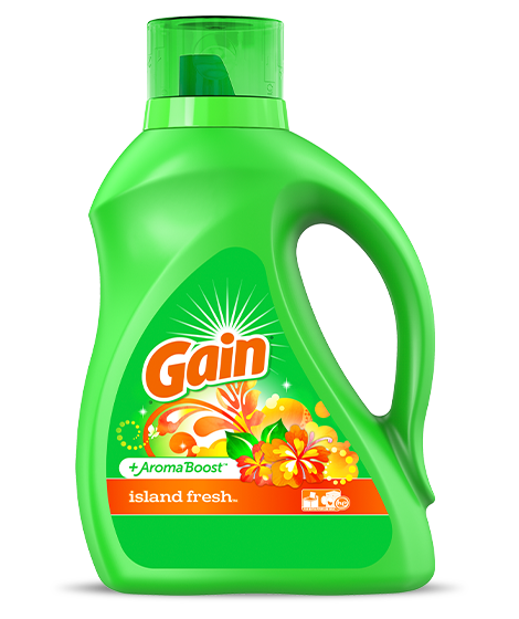 Detergente líquido para ropa Gain Island Fresh