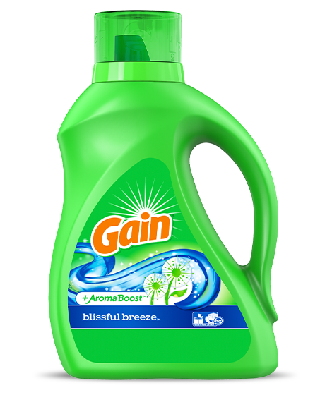 Botella de detergente líquido para ropa Gain Blissful Breeze