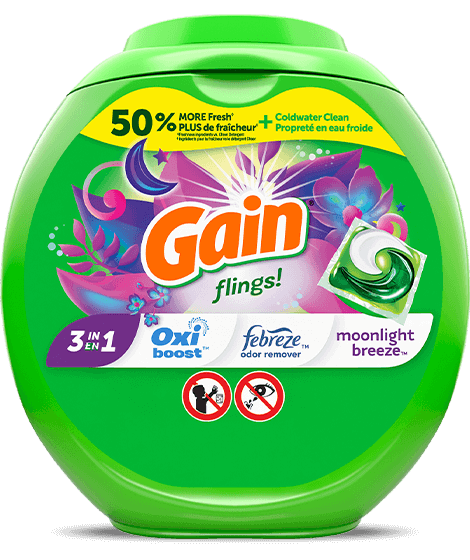 Paquete de Detergente para Ropa Moonlight Breeze Flings