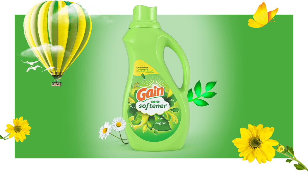 Experiencia olfativa del suavizantes de ropa Gain Original