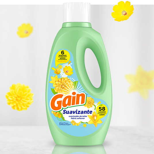 Botella de detergente para la ropa Gain Sunflower Fresh Fabric Softener