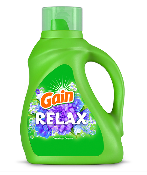 Botella de detergente líquido para ropa Gain Relax
