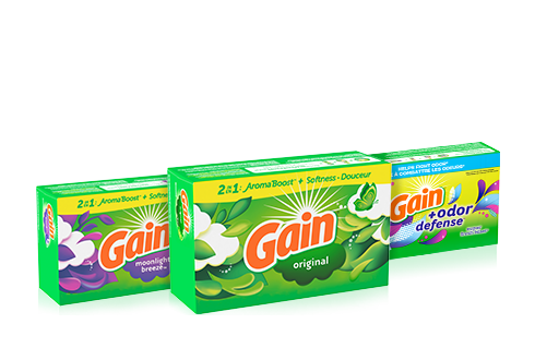 Gain Dryer Sheets and Bar Products