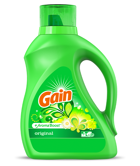 Botella de detergente líquido para ropa Gain Original