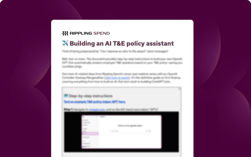 Screenshot of a document titled "Building an AI T&E policy assistant"