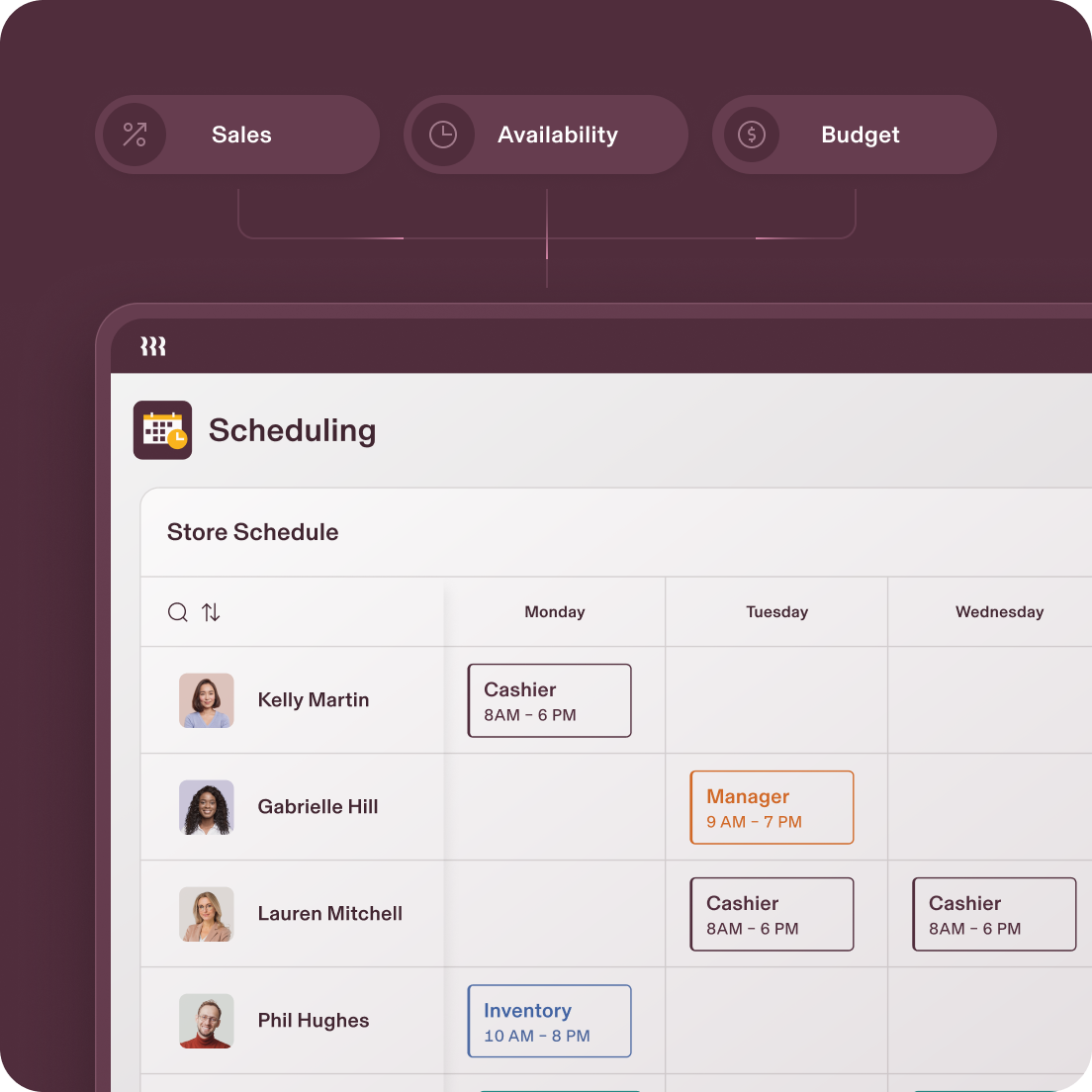 Scheduling - Store Schedule