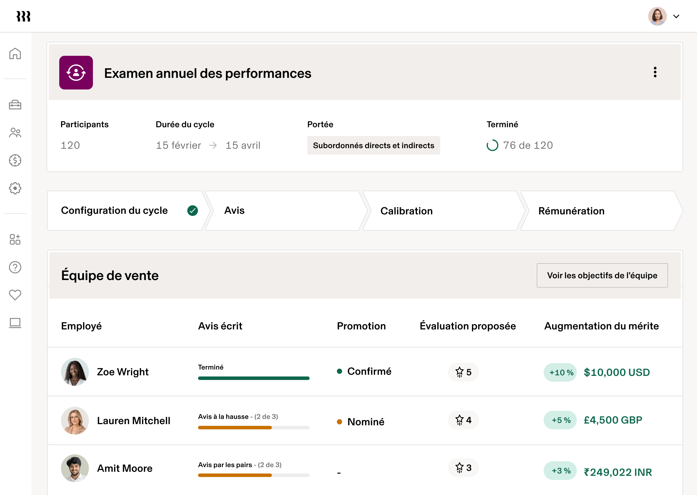 [Bannière] Gestion des performances – Évaluation annuelle de la gestion des performances en RH