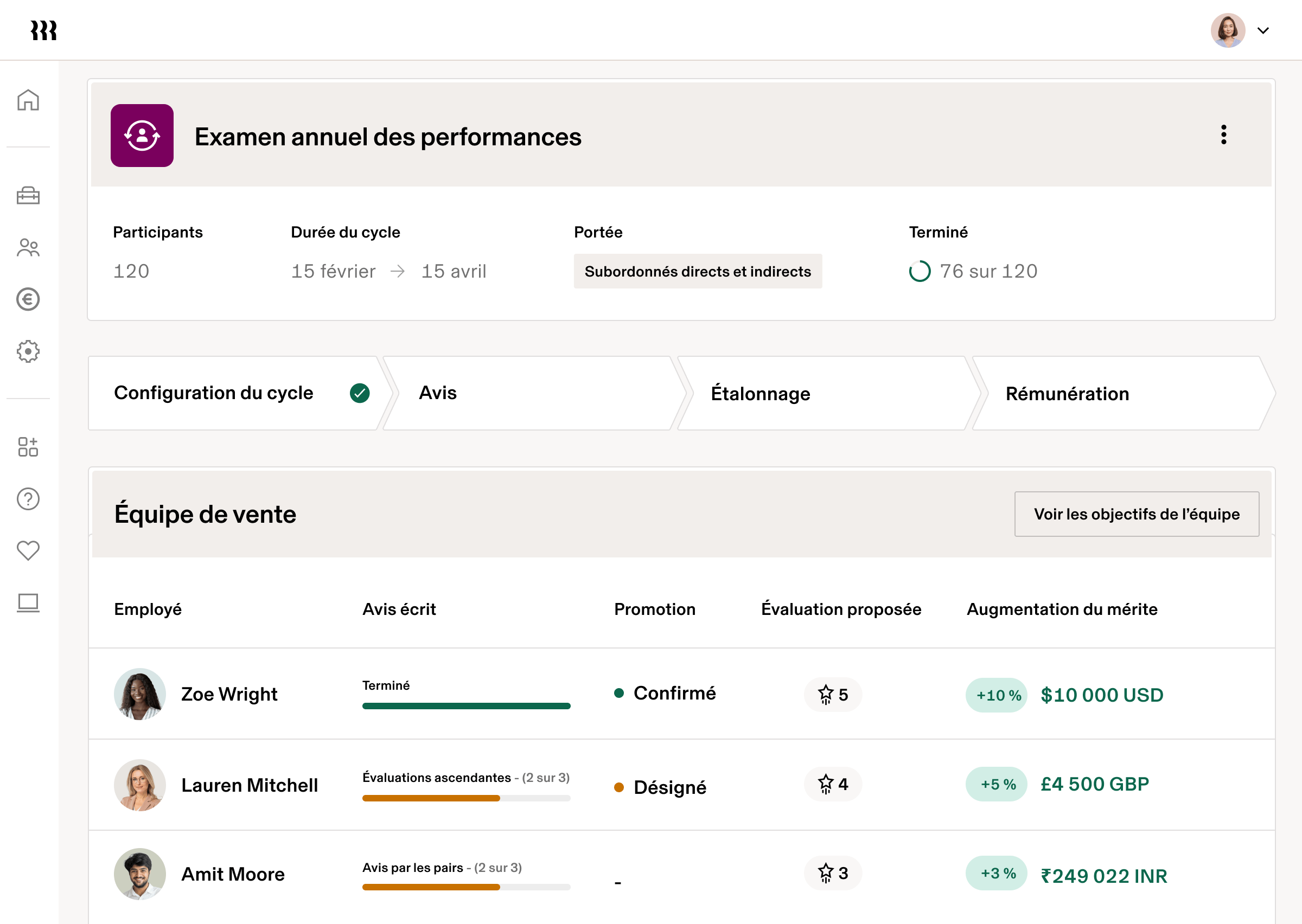 [Bannière] Gestion des performances – Évaluation annuelle de la gestion des performances RH