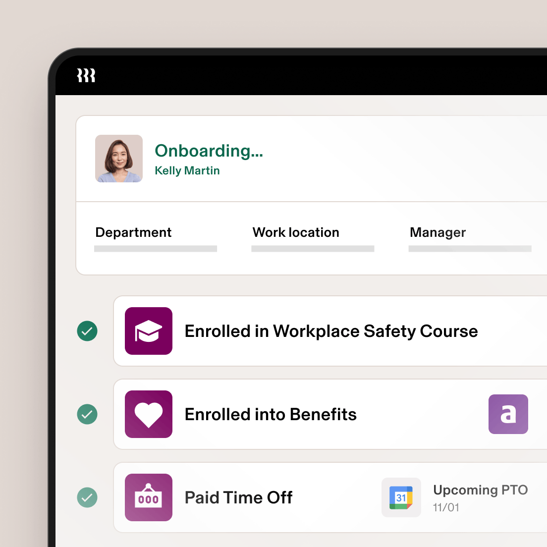 Employee transitions - Onboard employees in 90 seconds [Berry]