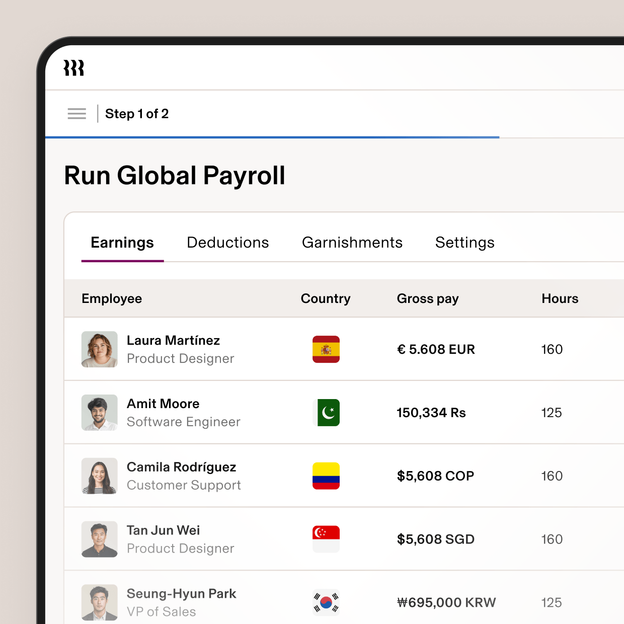 [River Flow Item - Image] Run Global Payroll | Paid Global Spain