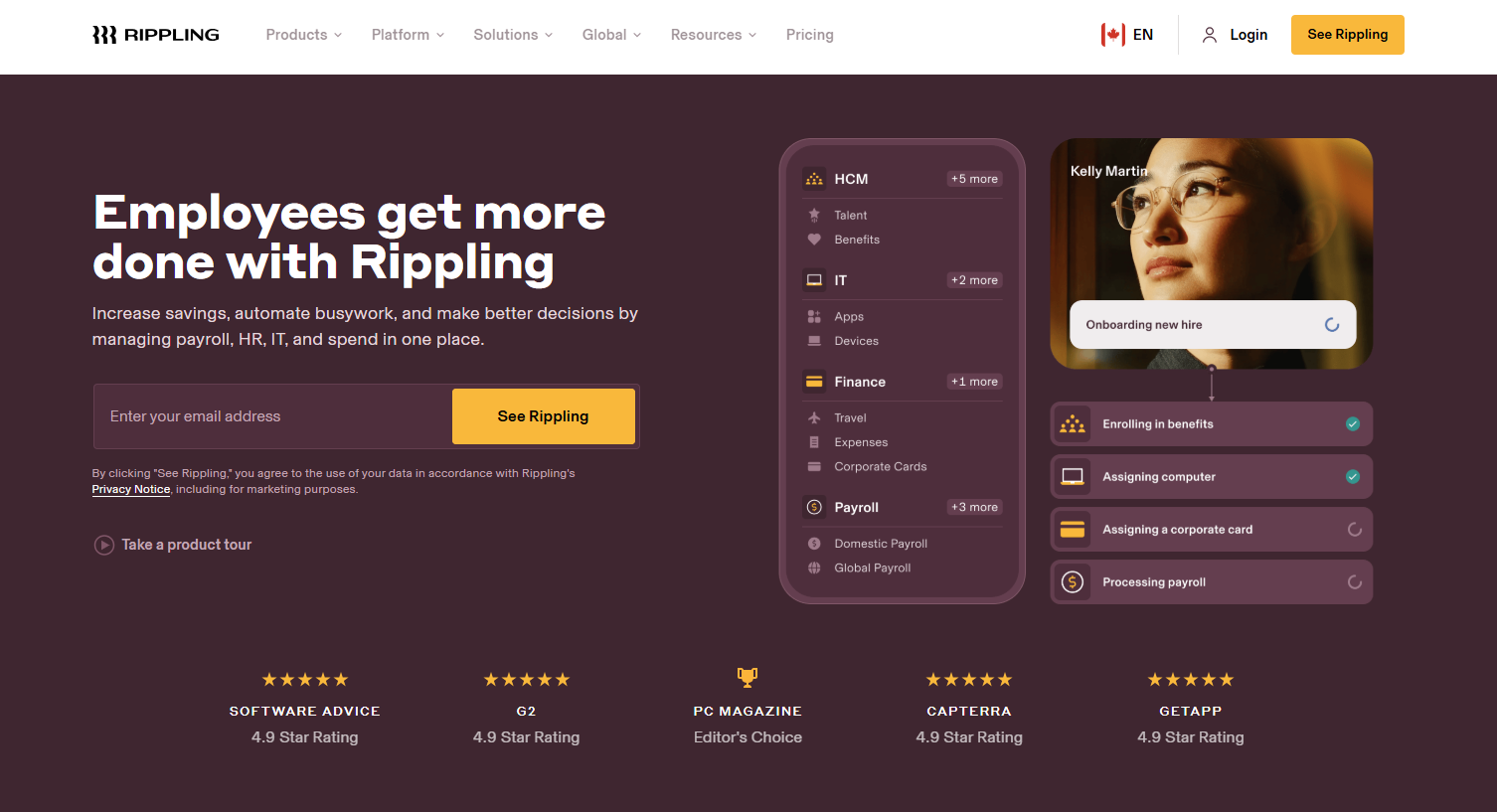 Employees get more done with Rippling