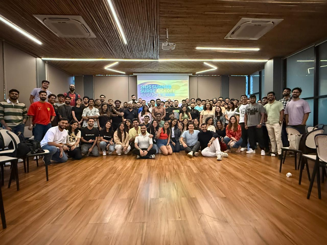 Ayushi Jaiswal team photo.