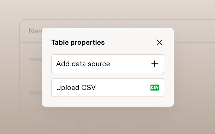 App Studio Connect Data