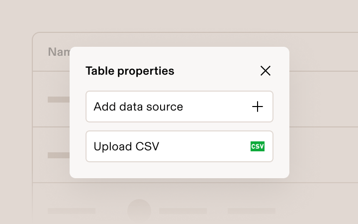 App Studio Connect Data