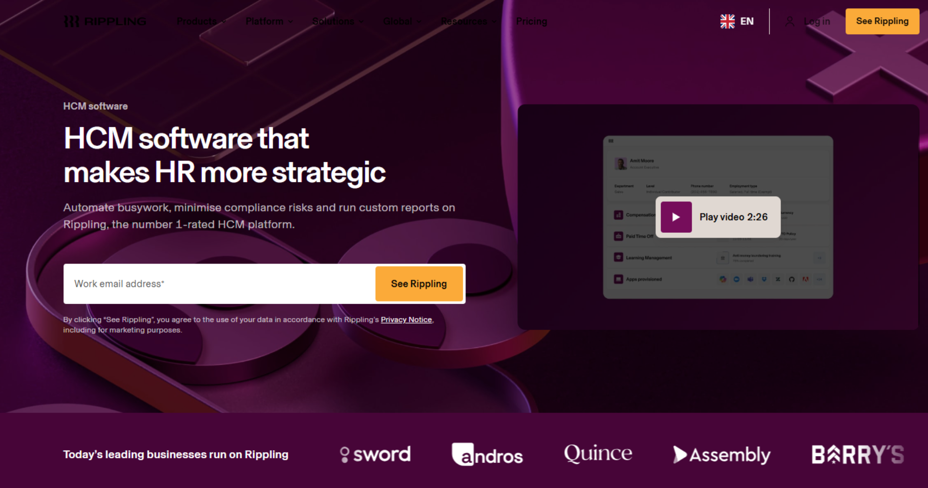 Rippling Best HR Software