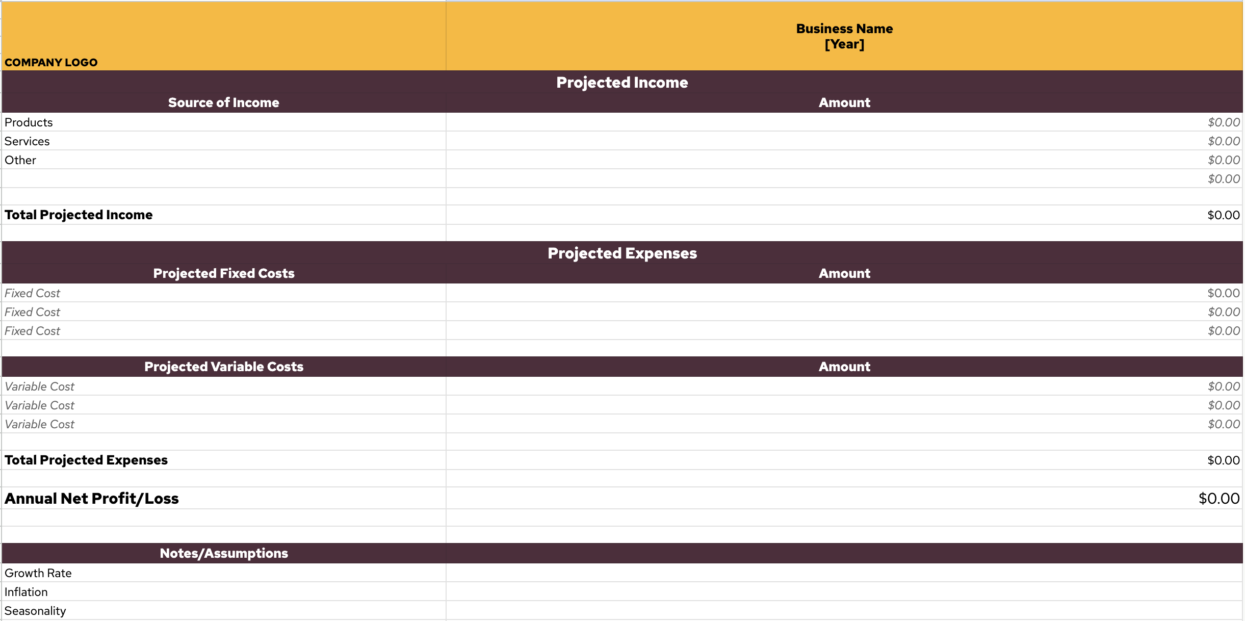 Annual-Business-Budget-Template