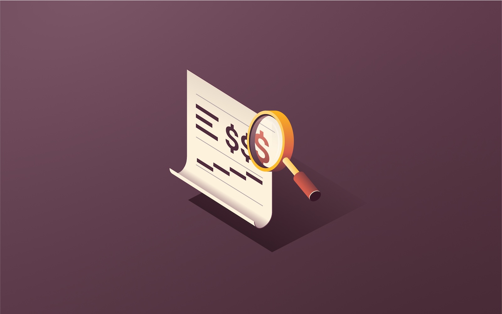 [Blog - Hero Image] Expense management image with magnifying glass