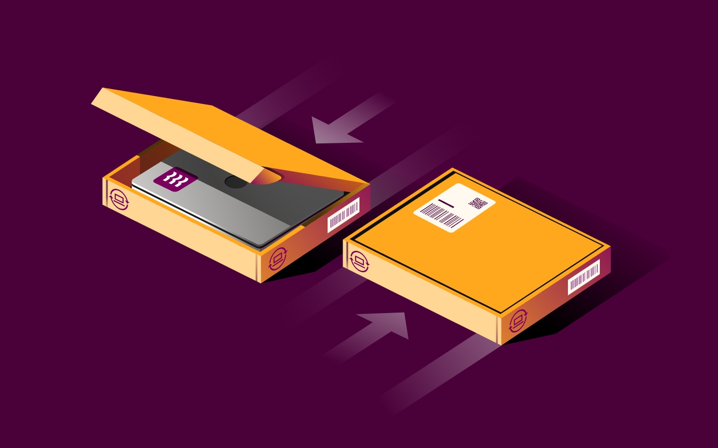 Spot Illustration - device return 2