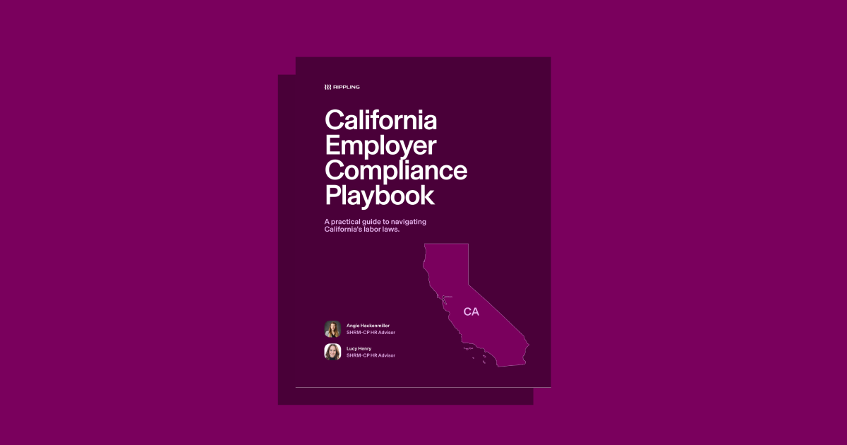 2026 California Compliance Guide | Rippling
