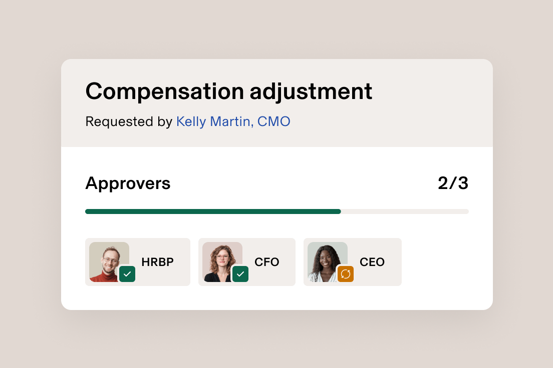 Performance Management - Approval management (Compensation adjustment)