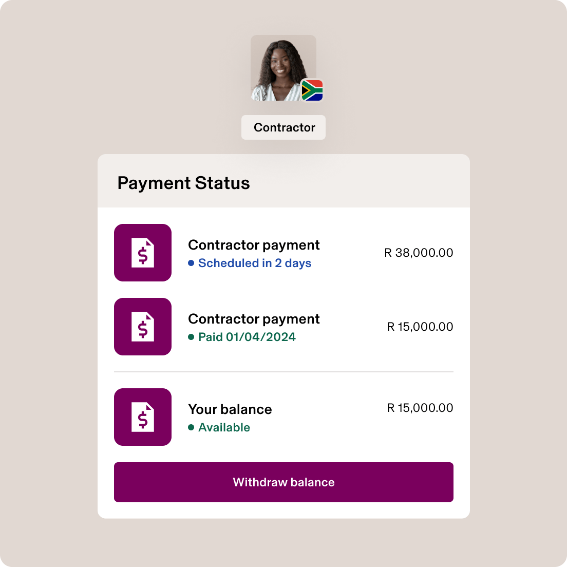 global-contractors | payment status