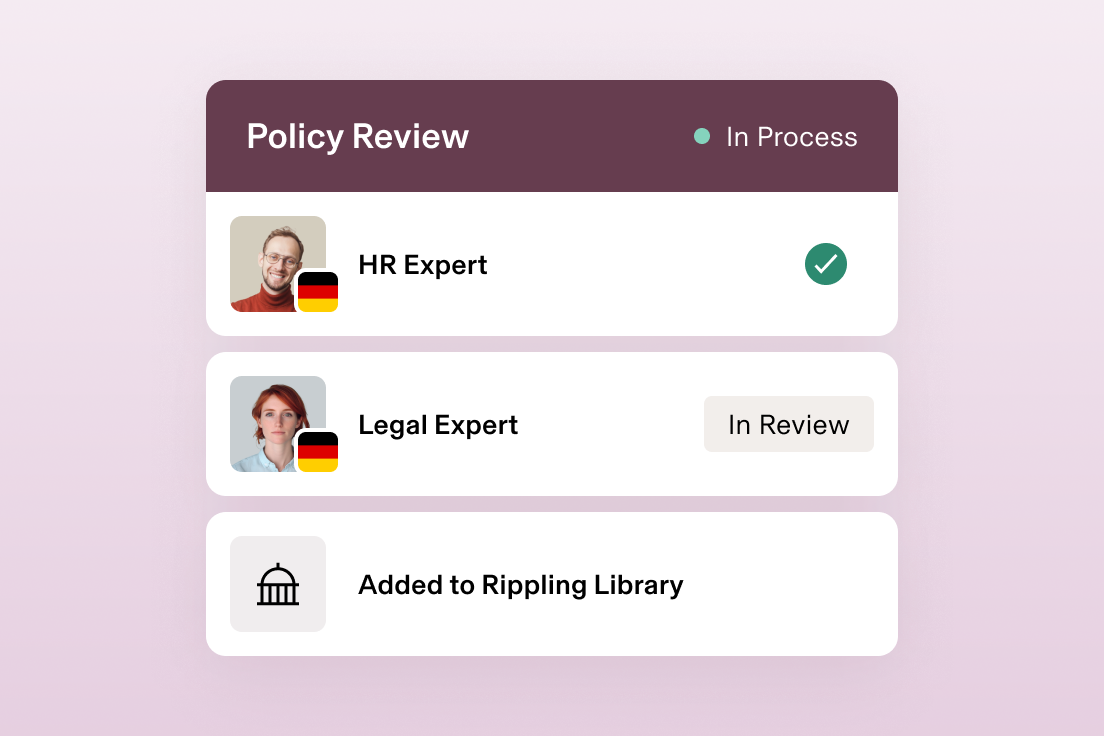 Policy Review with German Experts