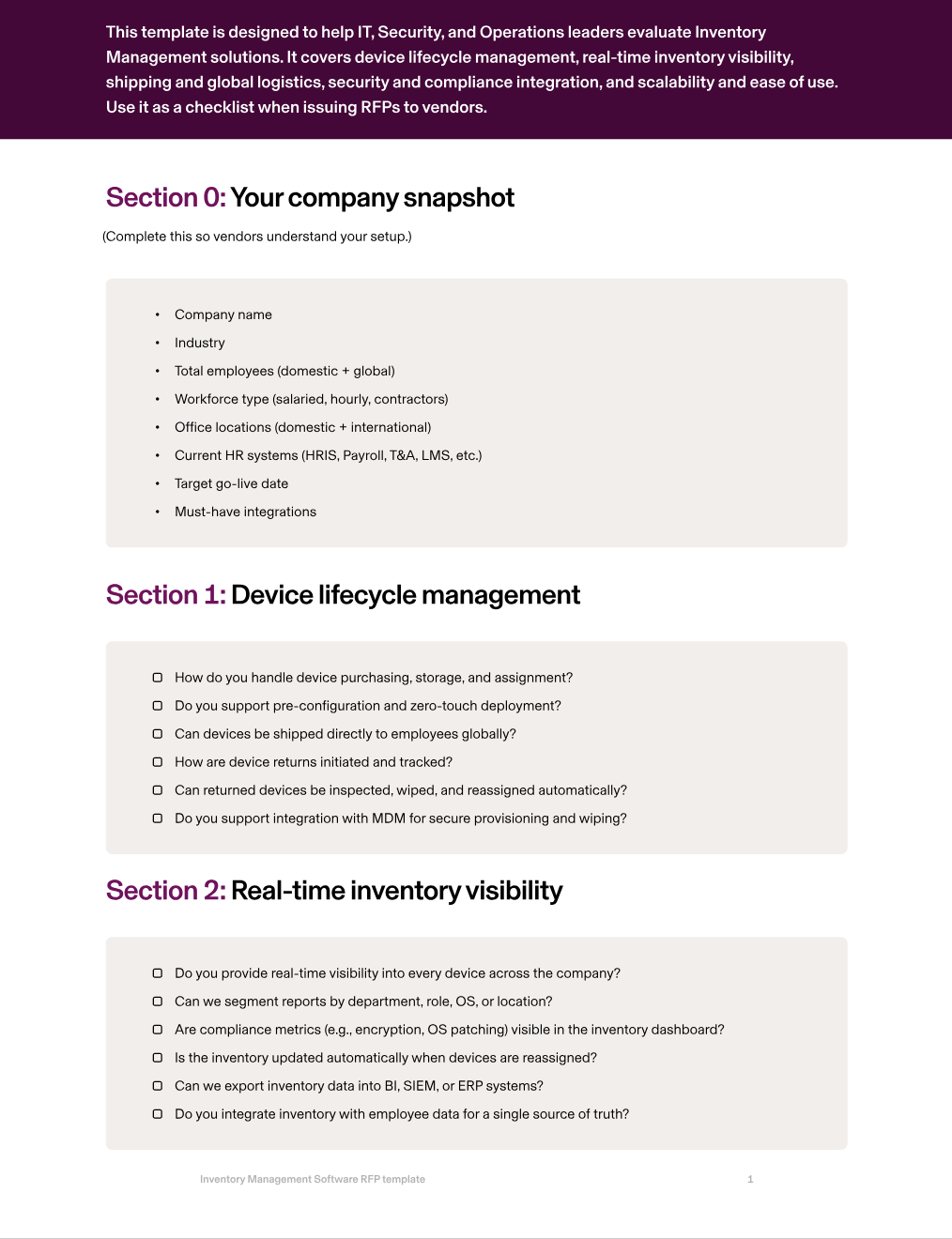 [Blog - Inline Image] Inventory Management Software RFP Template